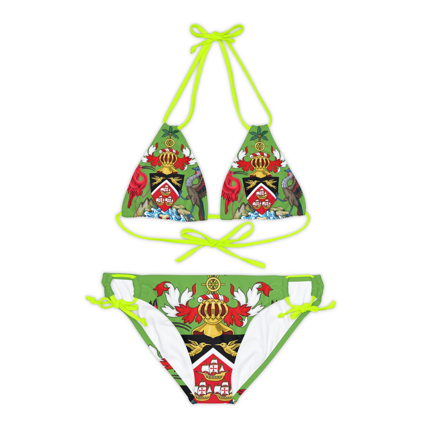 Trinidad And Tobago Strappy Bikini Set Green
