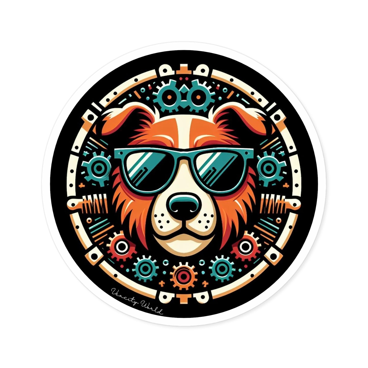 Rosco The Dog Sticker, Indoor\Outdoor