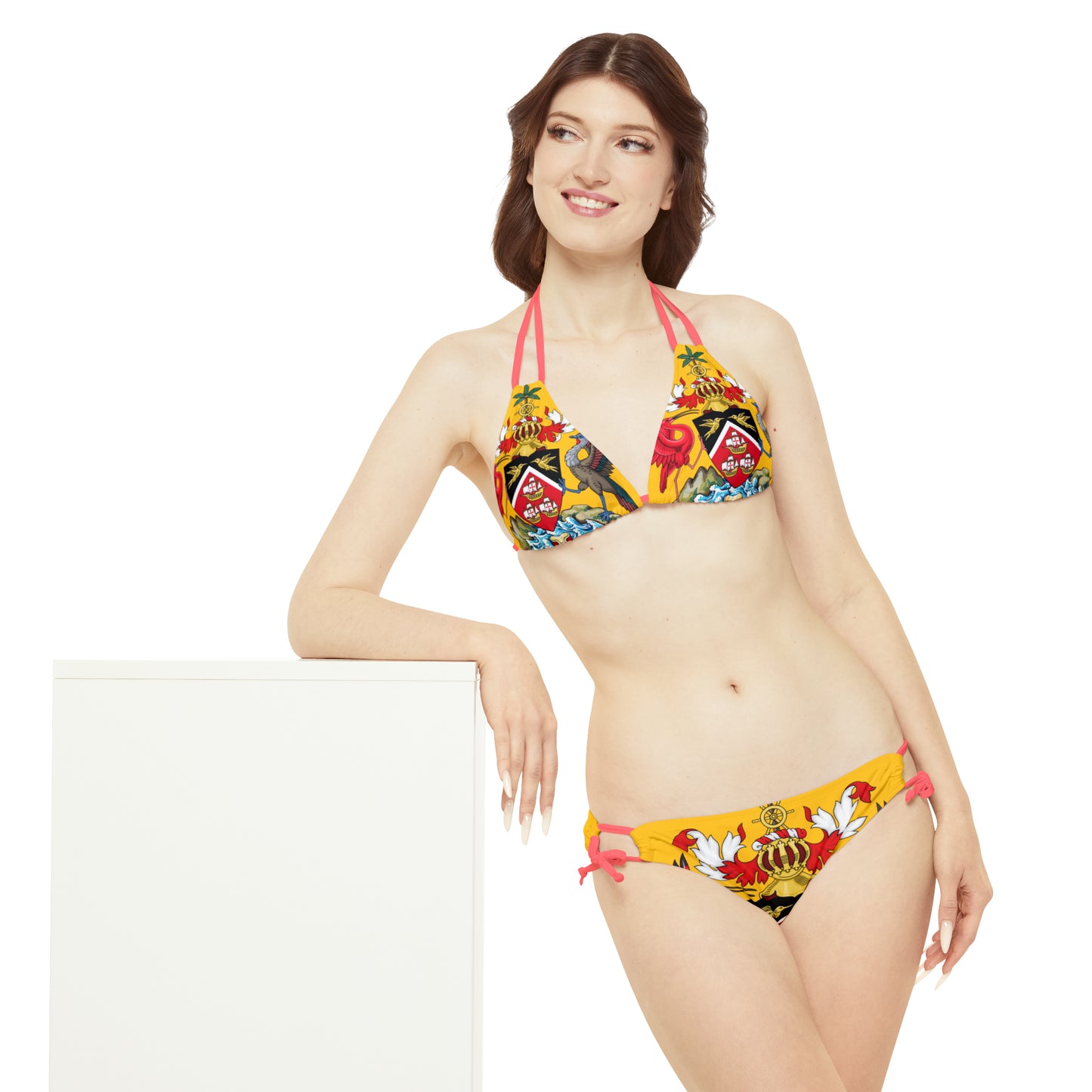 Trinidad And Tobago Strappy Bikini Set Yellow