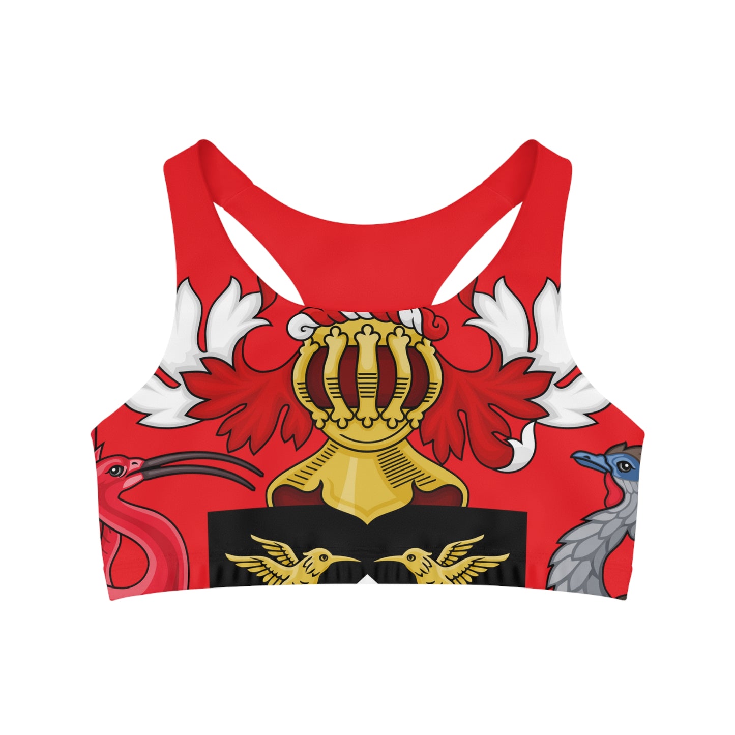 Trinidad And Tobago Women's Seamless Sports Bra Red