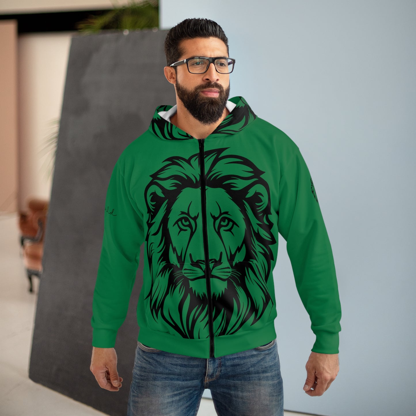 The Lion Of Judah Zip Hoodie