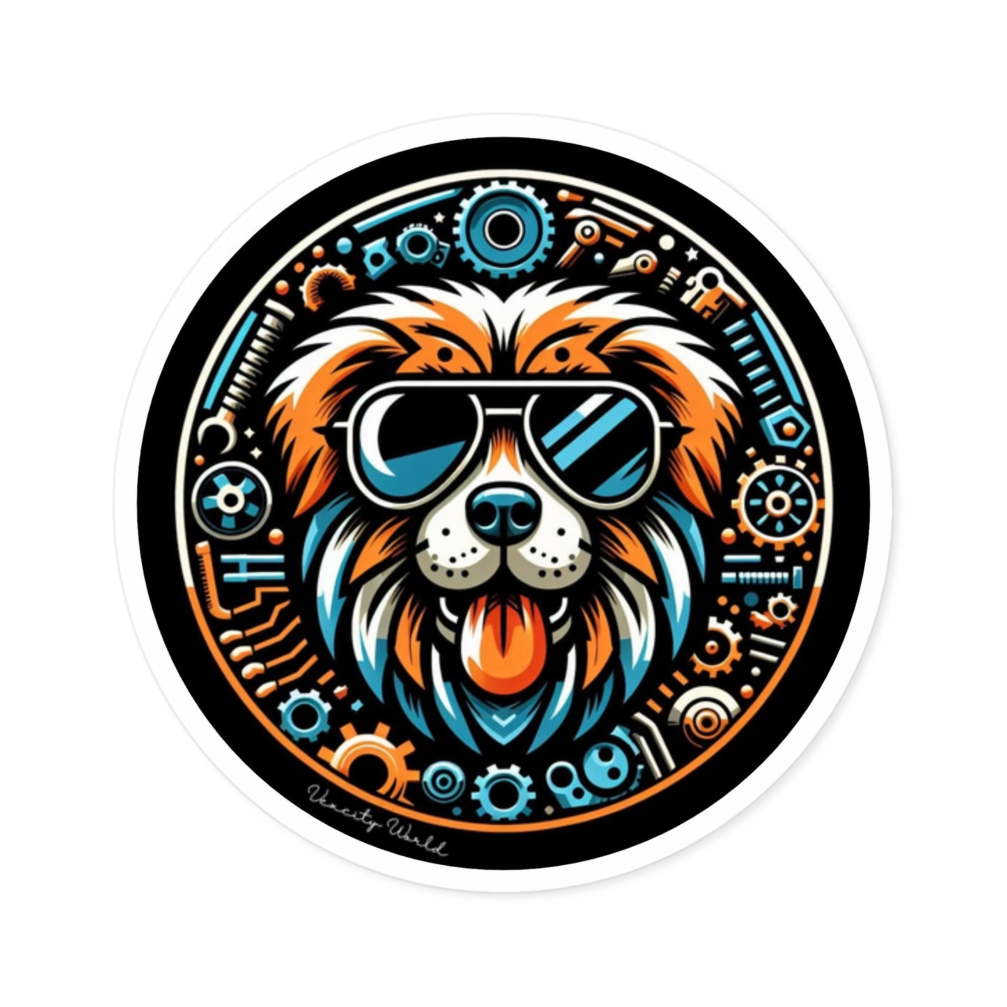 Cyber Dog Sticker, Indoor\Outdoor