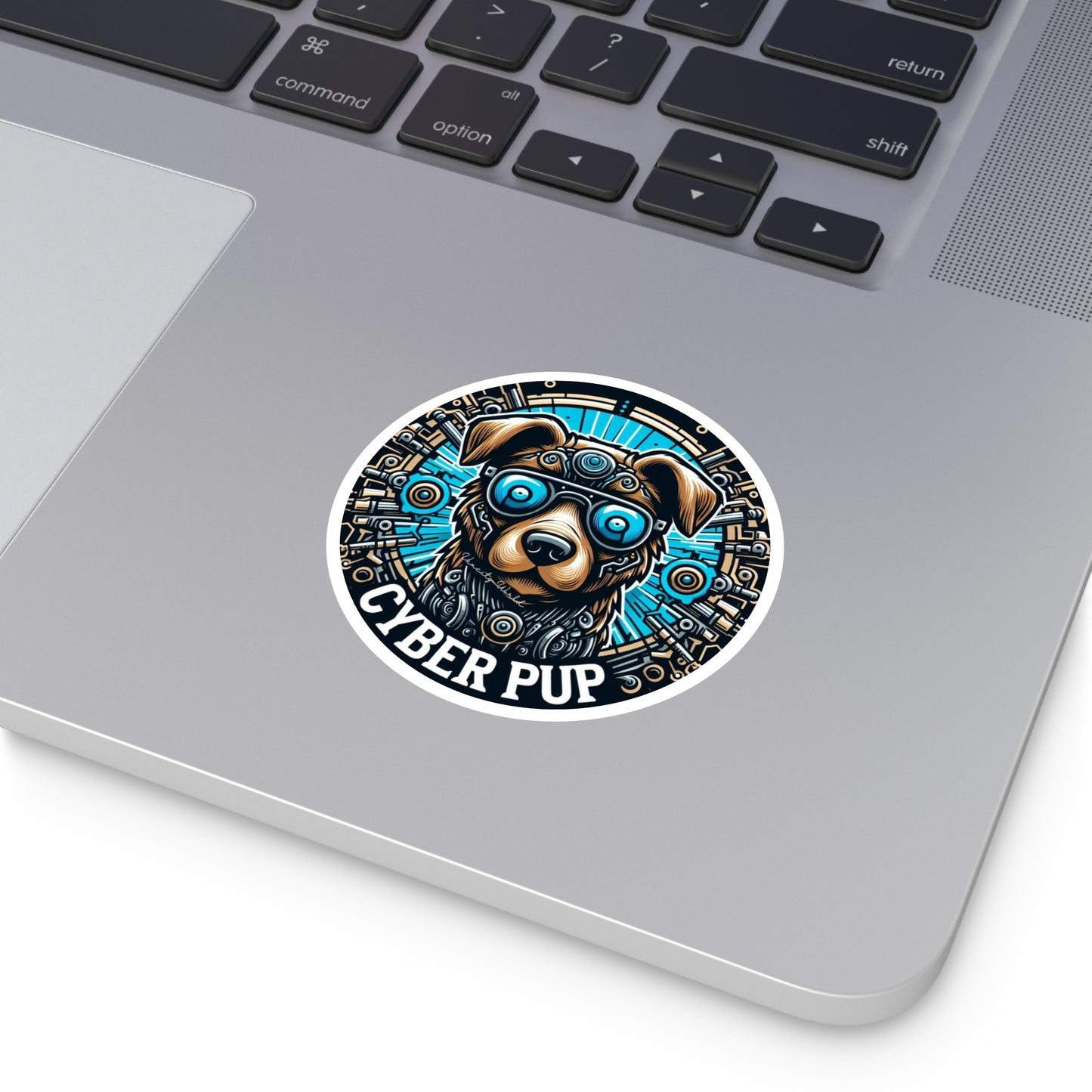 Cyber PuP Dog Sticker, Indoor\Outdoor