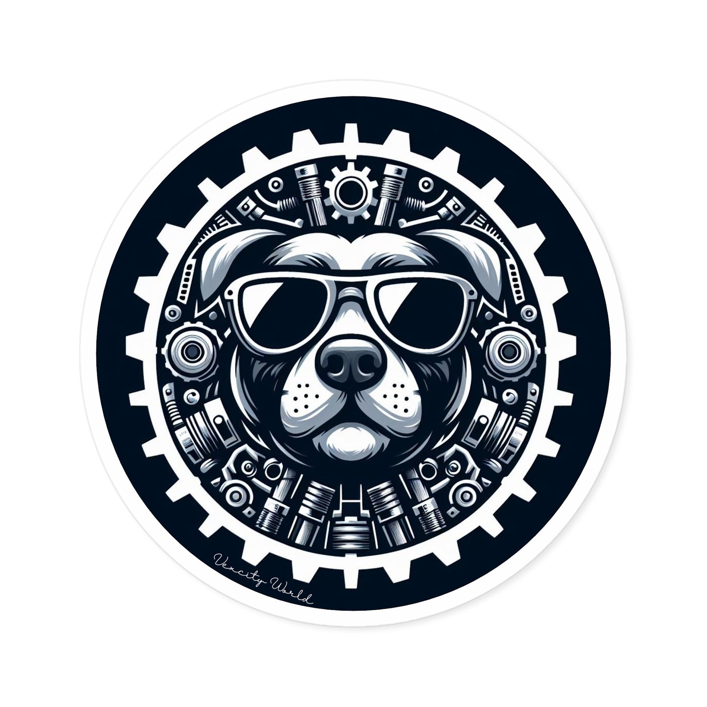 Georgie The Dog Sticker, Indoor\Outdoor