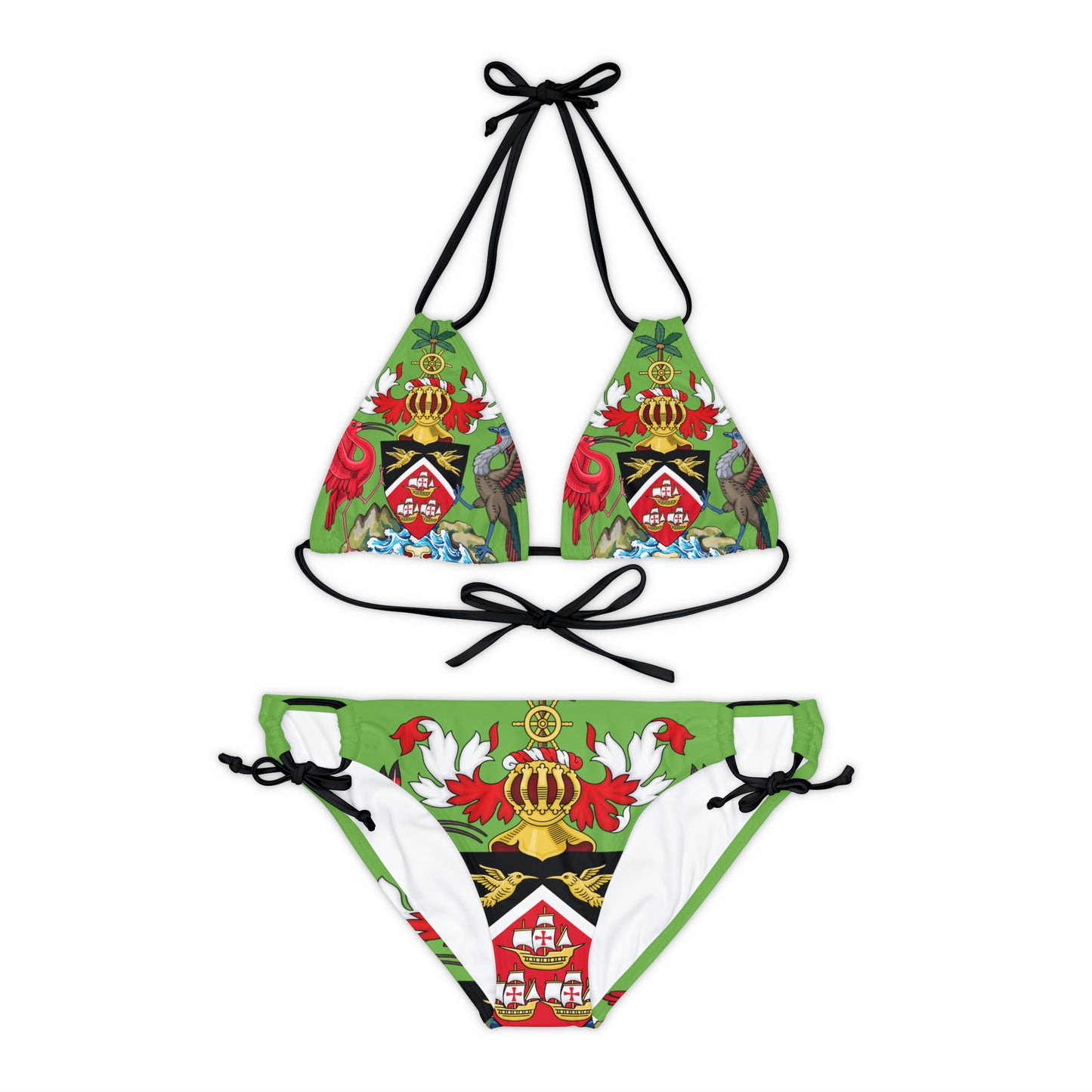 Trinidad And Tobago Strappy Bikini Set Green