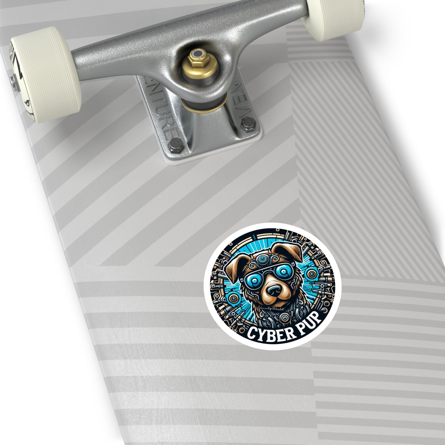 Cyber PuP Dog Sticker, Indoor\Outdoor