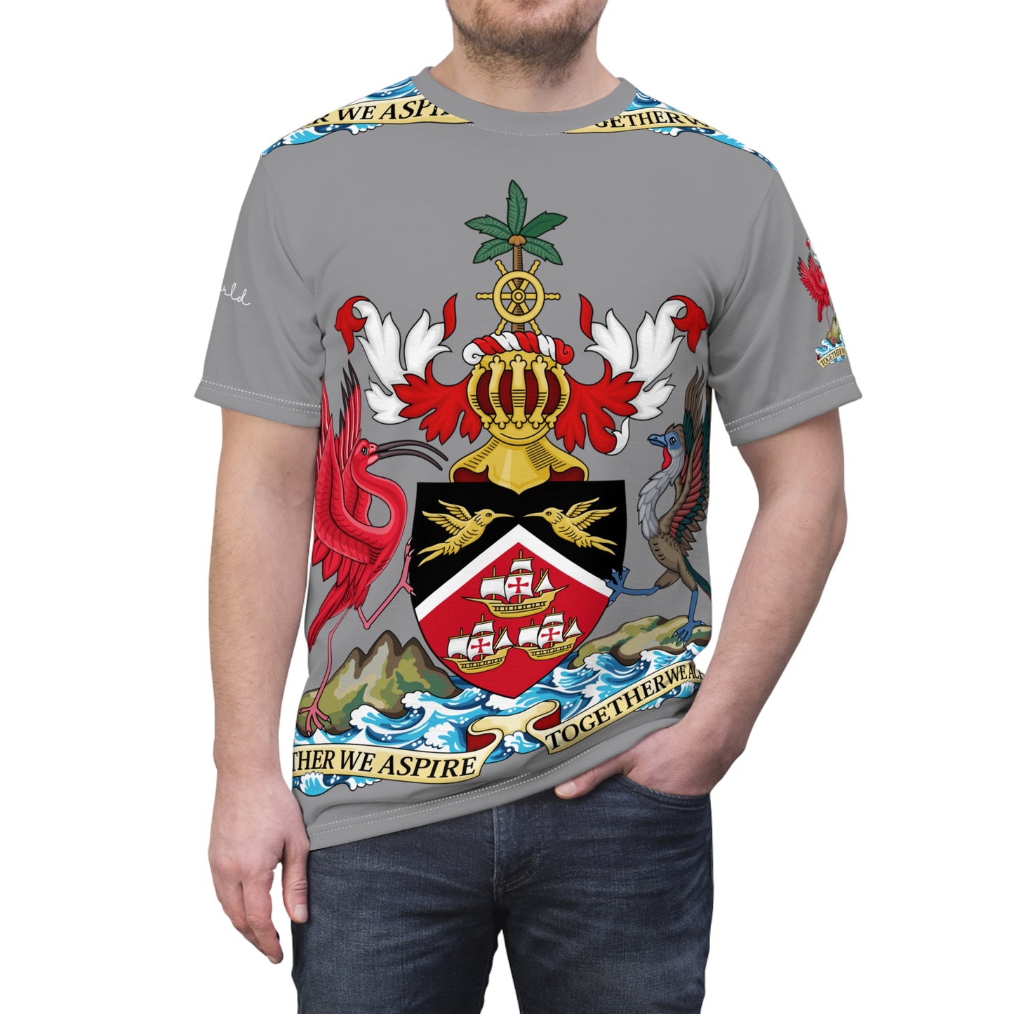 Trinidad And Tobago Unisex T-shirt Grey