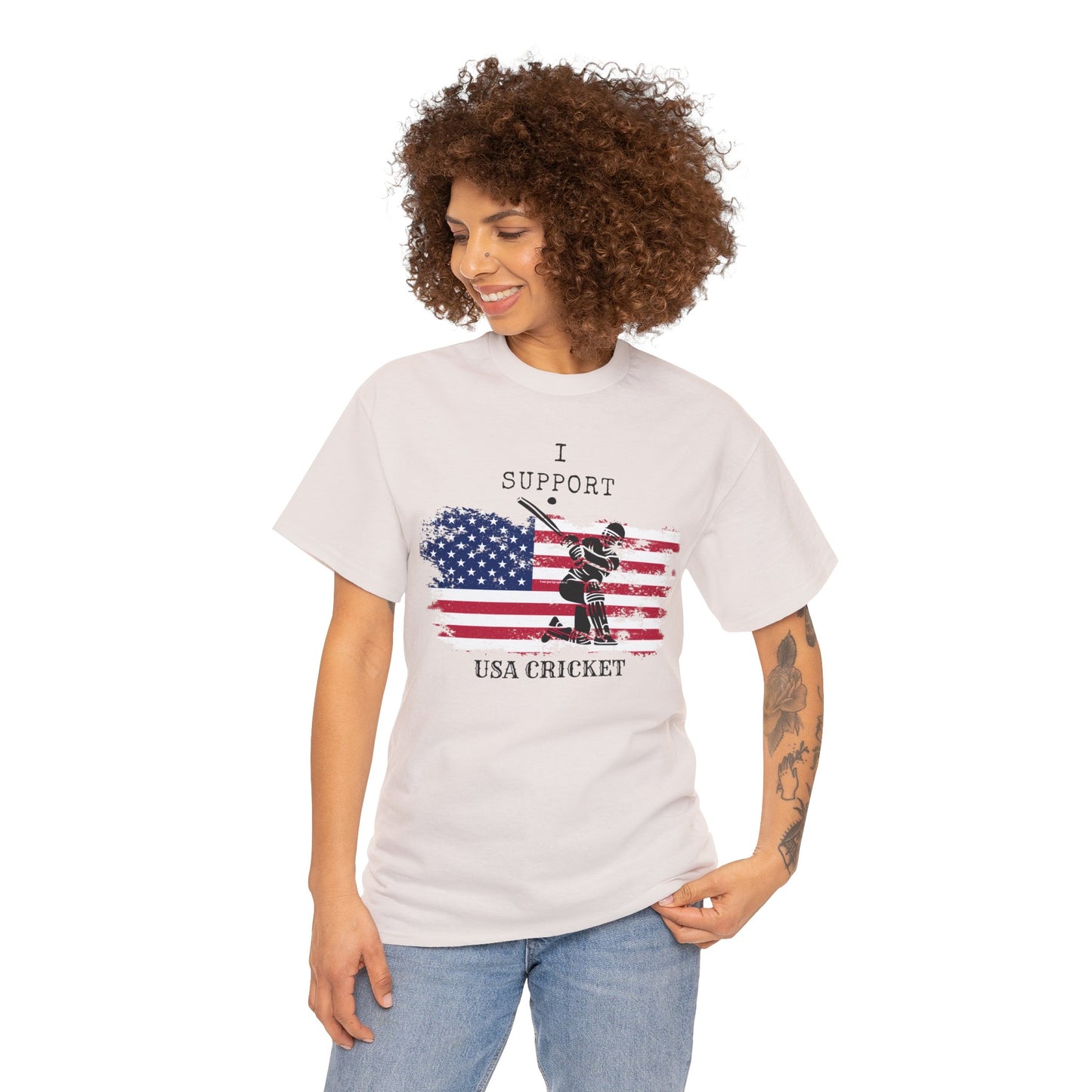 Support USA Cricket Gift T- shirt
