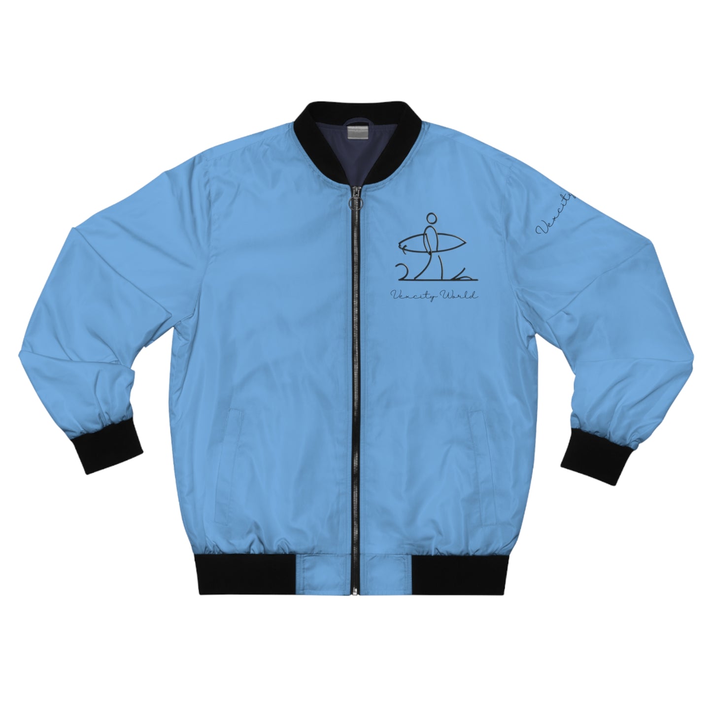 Vexcity World Bomber Jacket Light Blue