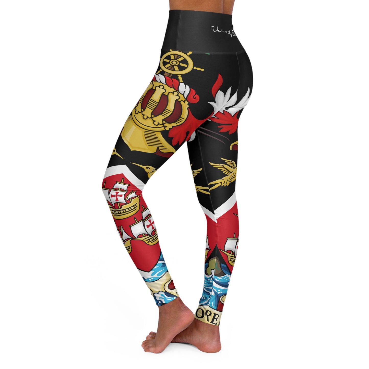 Trinidad And Tobago Women's High Waisted Yoga Leggings Black