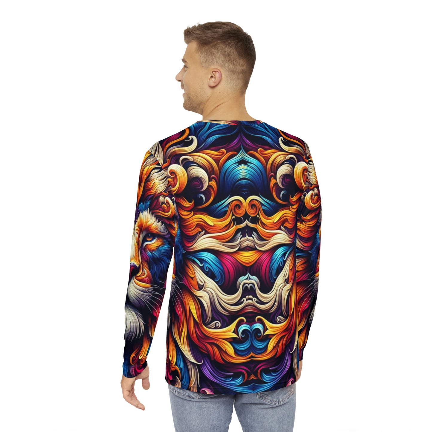Vexcity world printed Men's Long Sleeve Shirt