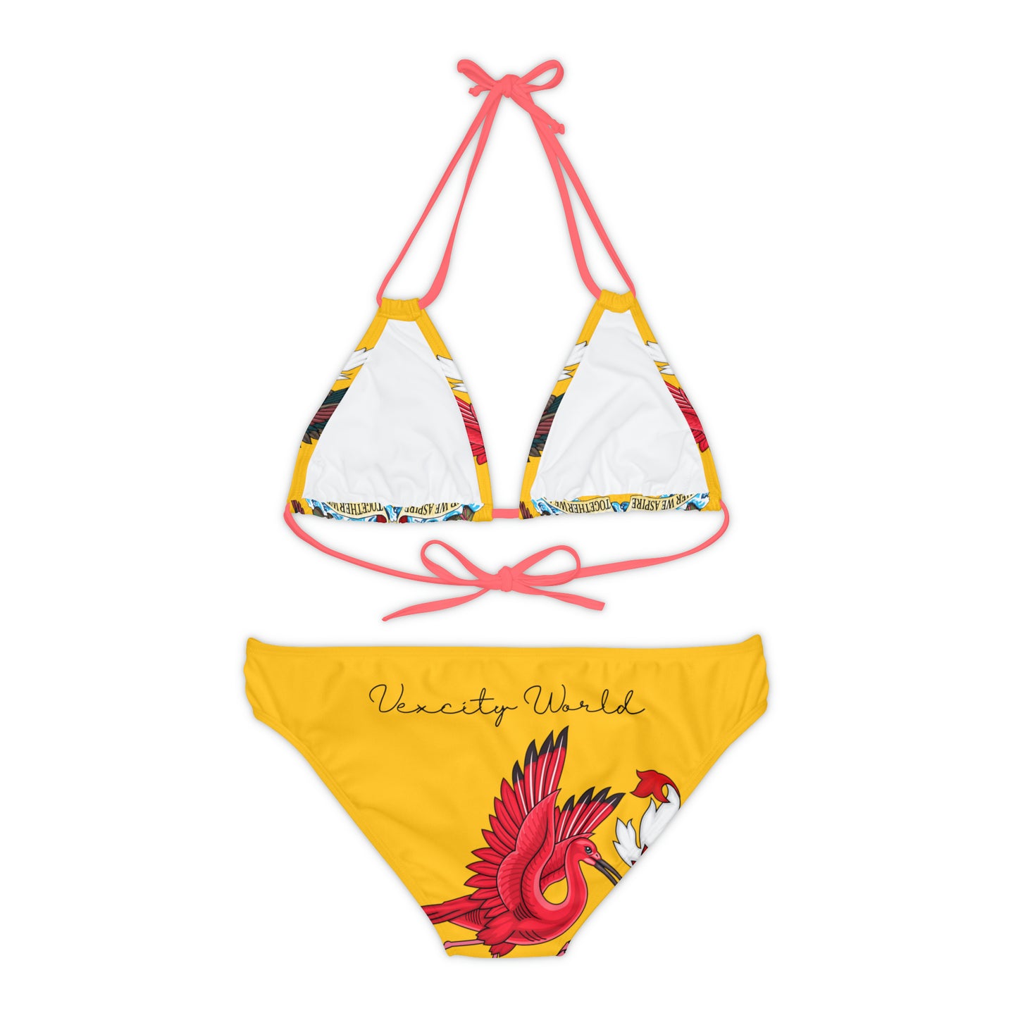 Trinidad And Tobago Strappy Bikini Set Yellow
