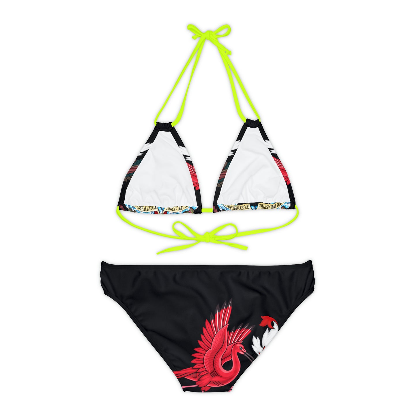 Trinidad And Tobago Strappy Bikini Set Black And Gold