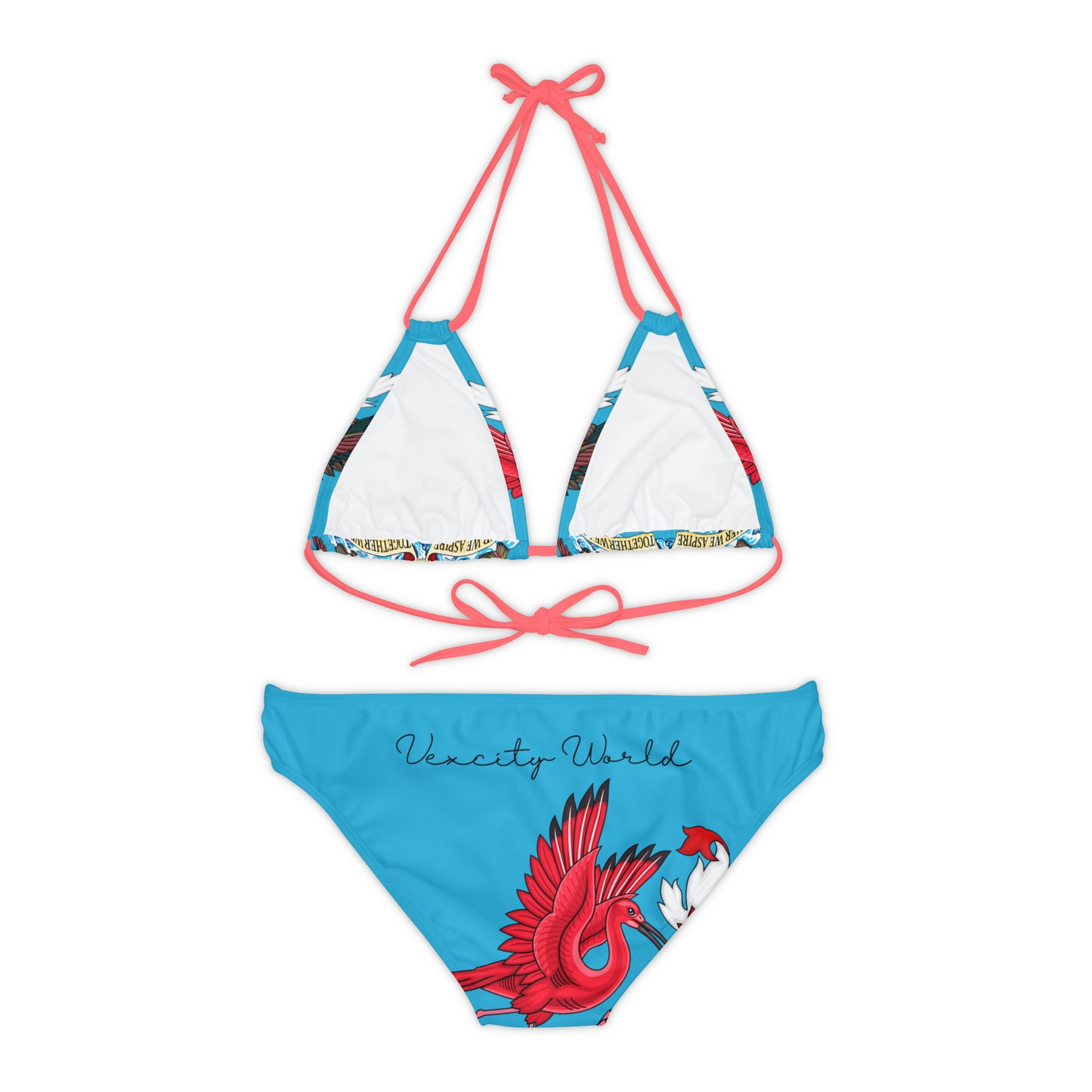 Trinidad And Tobago Strappy Bikini Set Turquoise