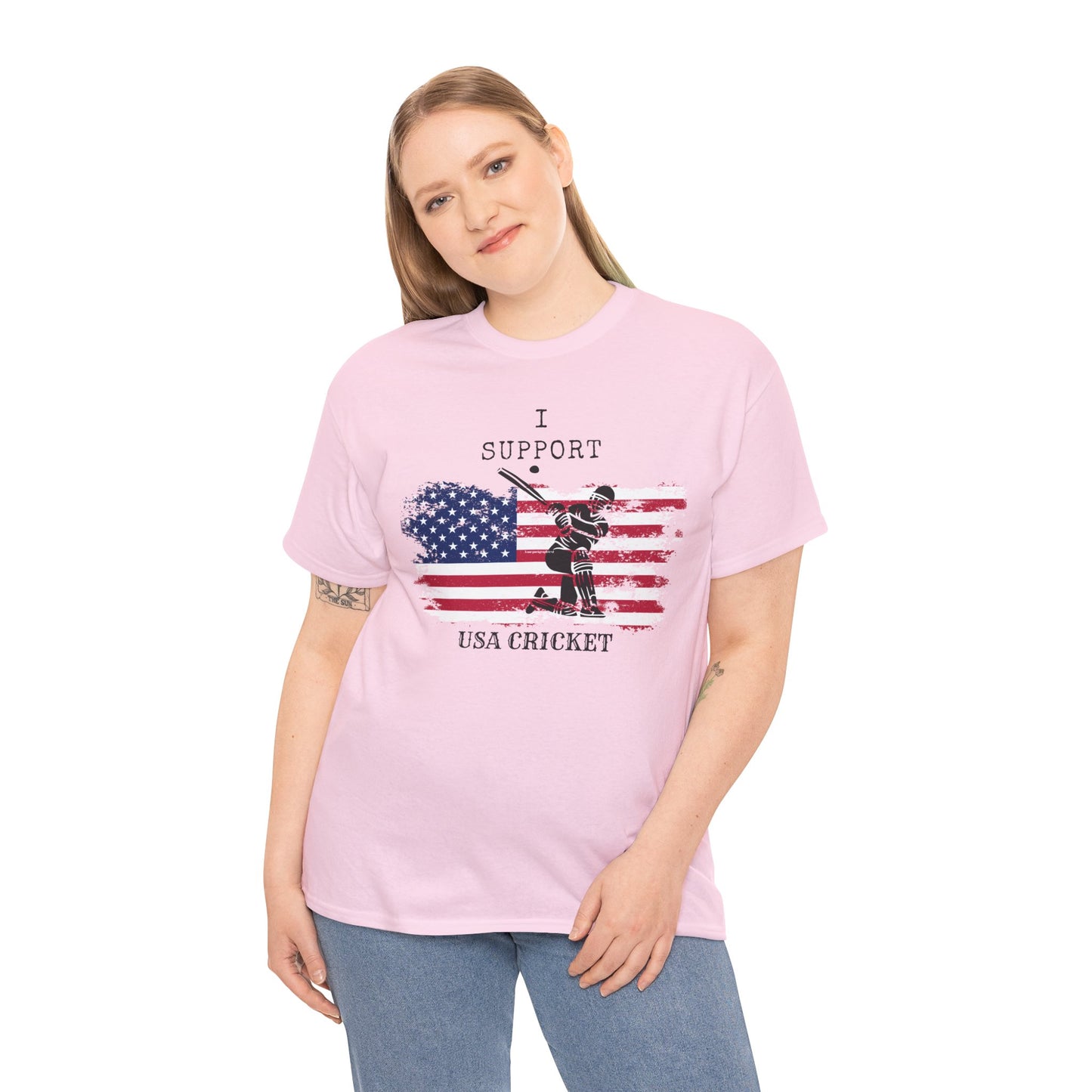 Support USA Cricket Gift T- shirt