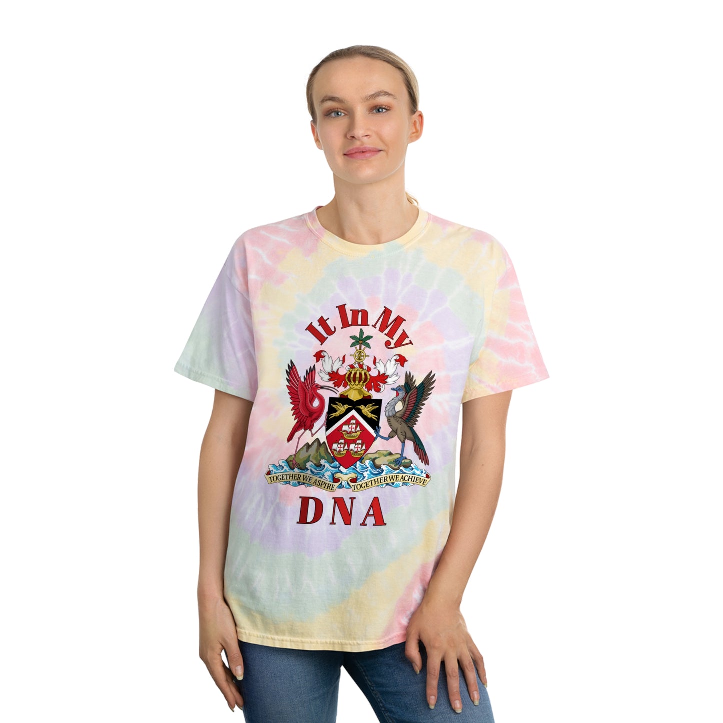 Trinidad And Tobago Unisex Tie-Dye Tee, Spiral