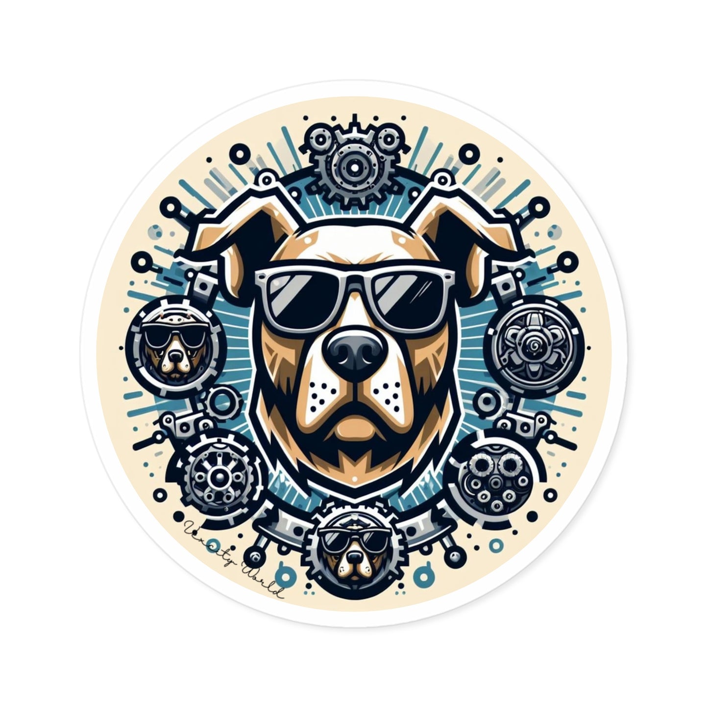 Bruno The Dog Sticker, Indoor\Outdoor