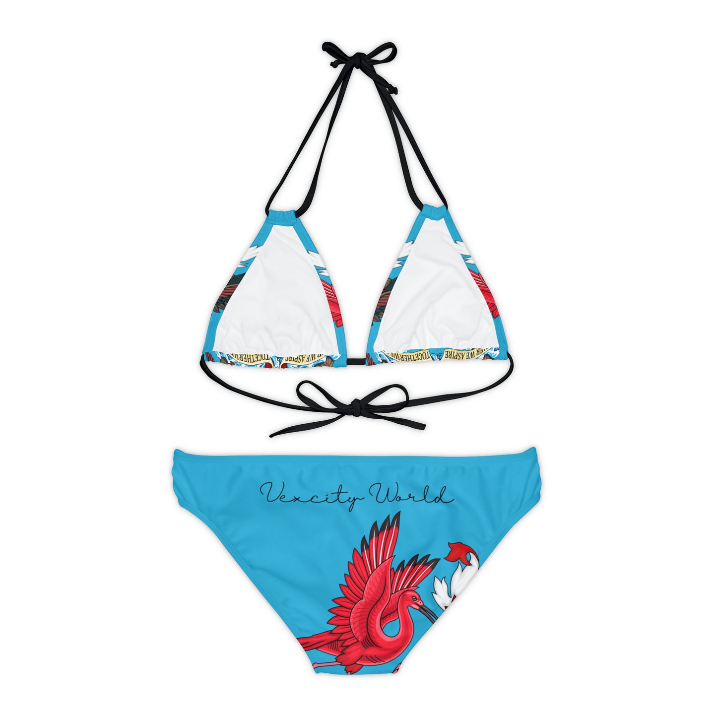 Trinidad And Tobago Strappy Bikini Set Turquoise