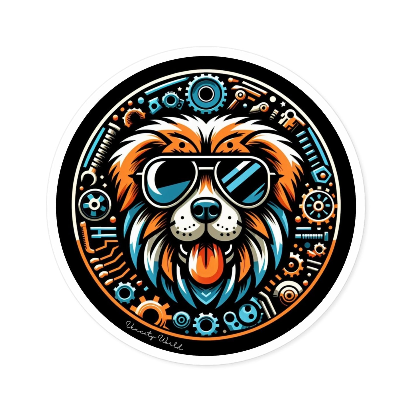 Cyber Dog Sticker, Indoor\Outdoor