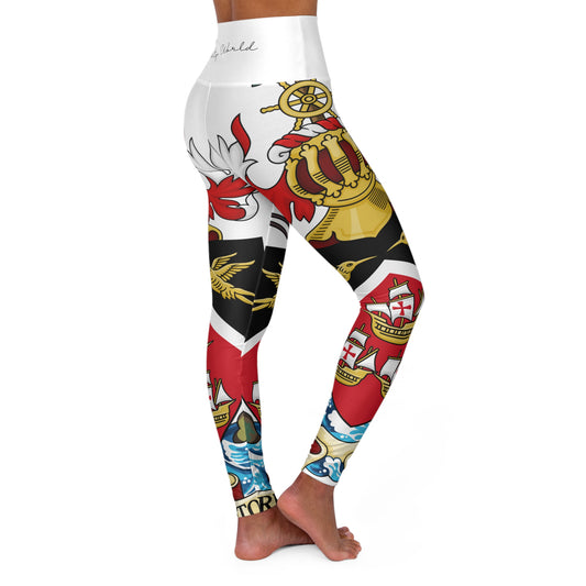 Trinidad And Tobago Women's High Waisted Yoga Leggings White