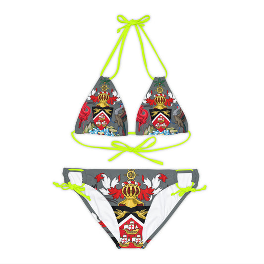 Trinidad And Tobago Strappy Bikini Set Grey