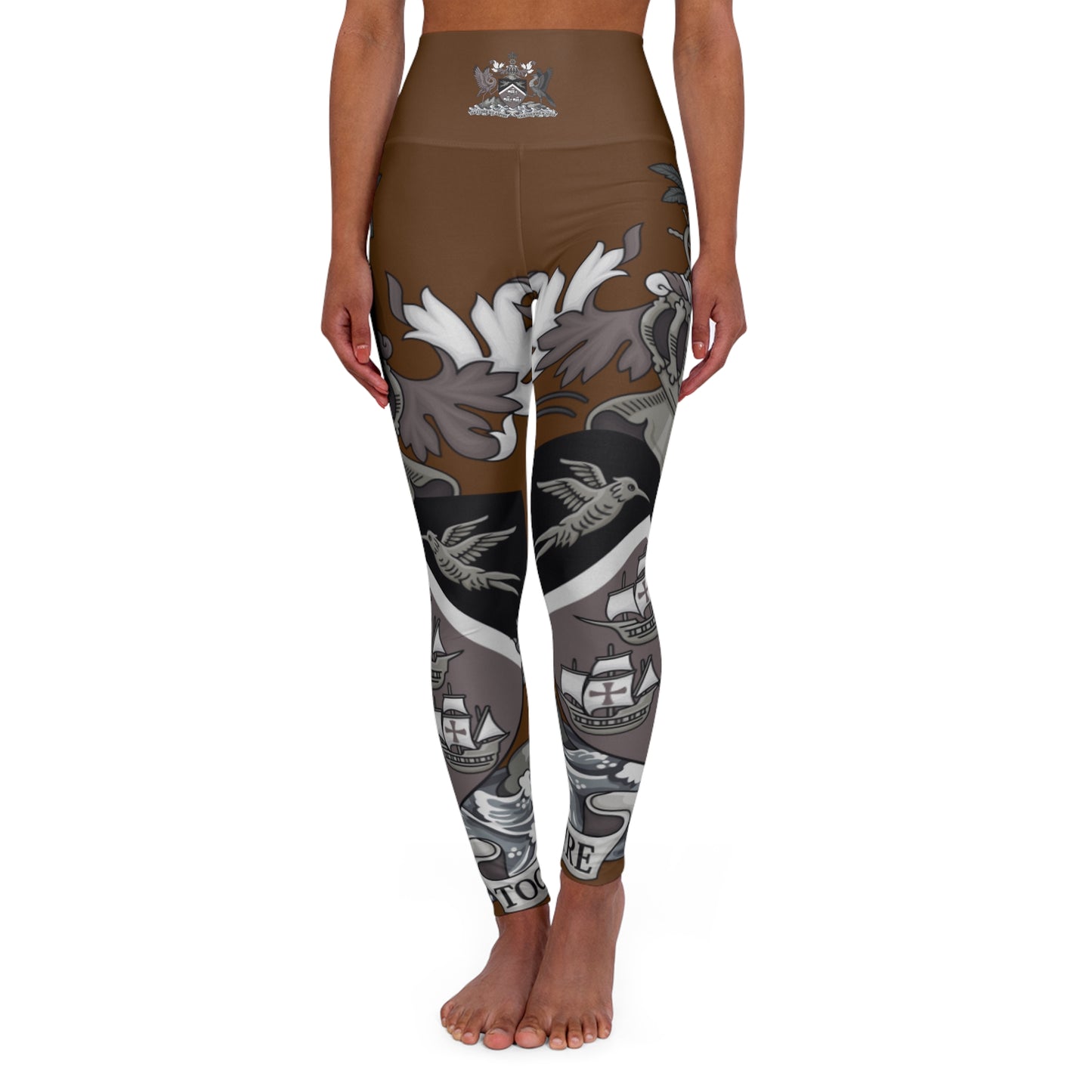 Trinidad And Tobago Women's High Waisted Yoga Leggings Black