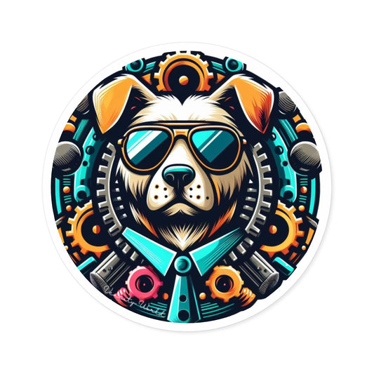 Muzzy The Dog Sticker, Indoor\Outdoor