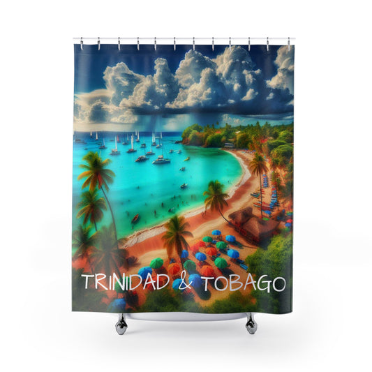 Trinidad And Tobago Island Vibe Shower Curtains