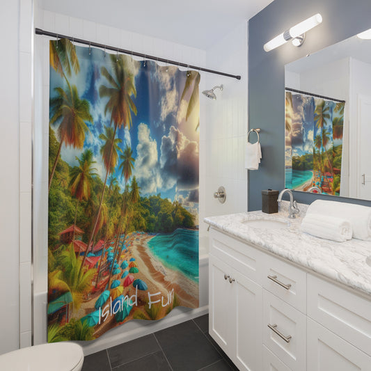Trinidad And Tobago Island Fun Shower Curtains