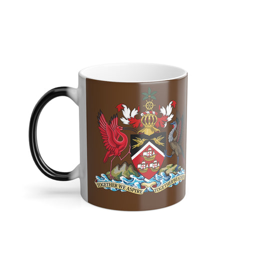 Trinidad And Tobago Coffee Mug, 11oz Brown
