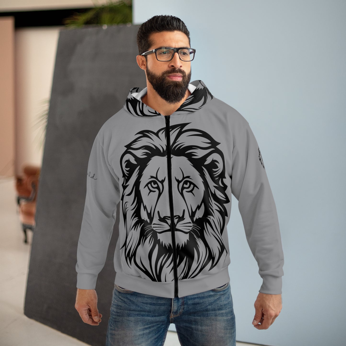 The Lion Of Judah Zip Hoodie