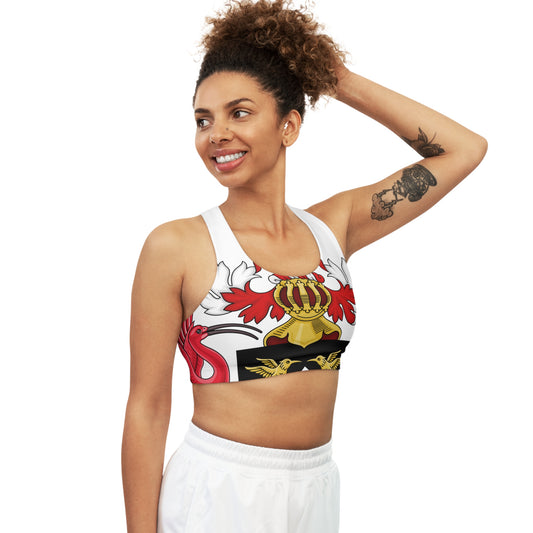 Trinidad And Tobago Women's Seamless Sports Bra White