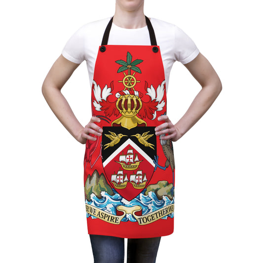 Trinidad And Tobago Chef Apron Red