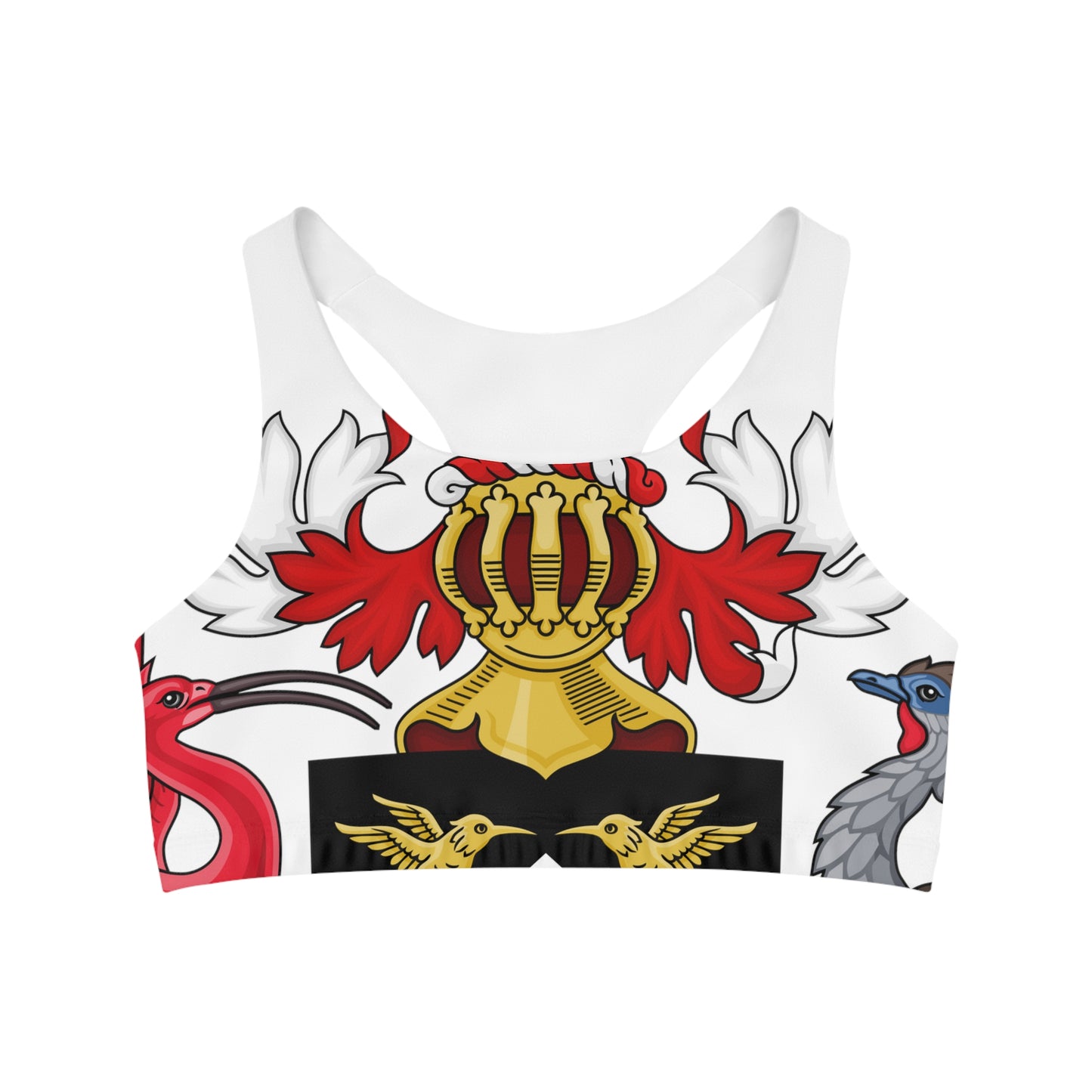 Trinidad And Tobago Women's Seamless Sports Bra White