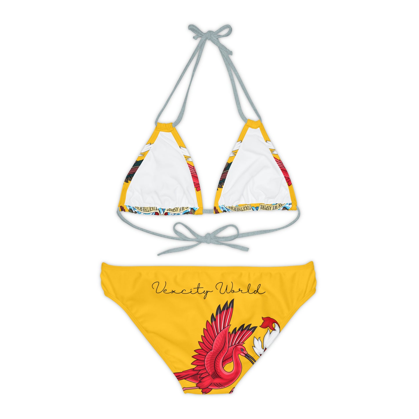 Trinidad And Tobago Strappy Bikini Set Yellow