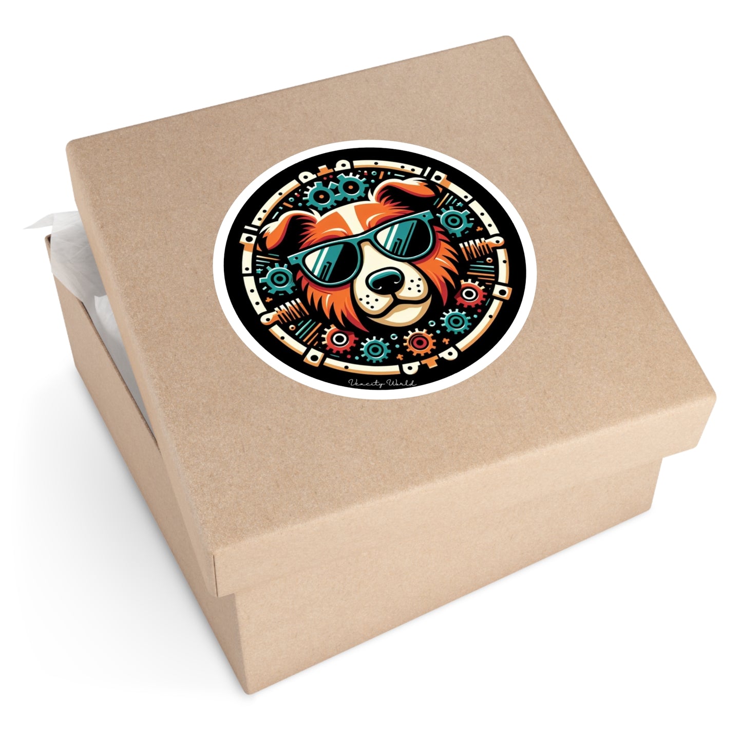 Rosco The Dog Sticker, Indoor\Outdoor