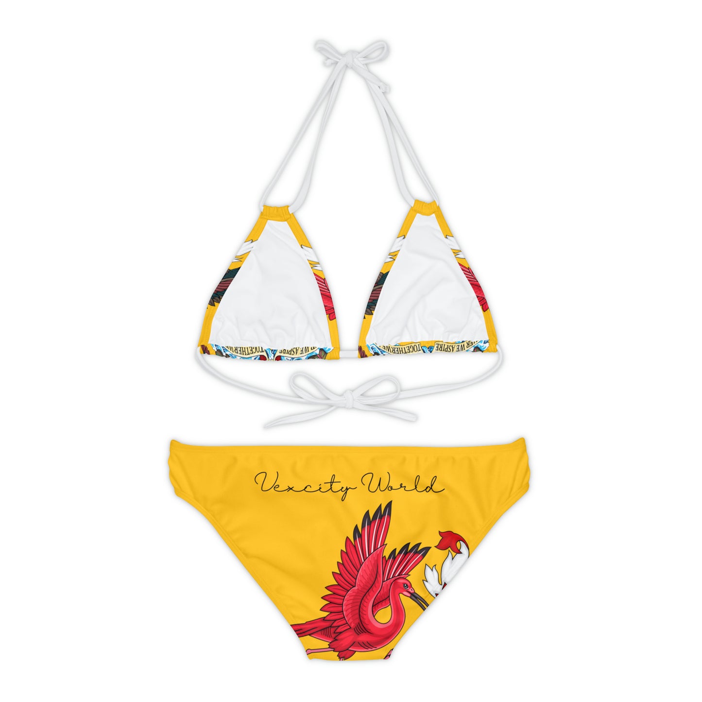 Trinidad And Tobago Strappy Bikini Set Yellow