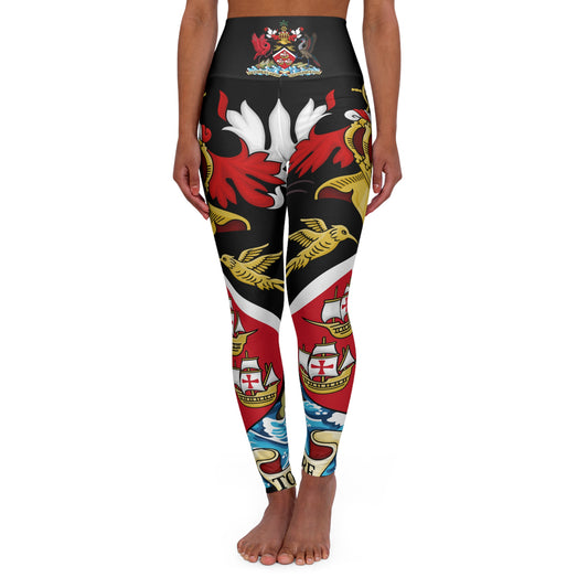 Trinidad And Tobago Women's High Waisted Yoga Leggings Black