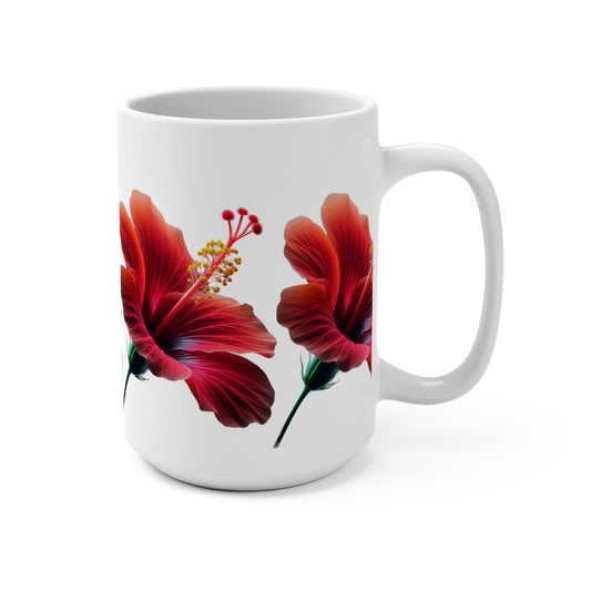 Hibiscus Flower Coffee Mug 15oz