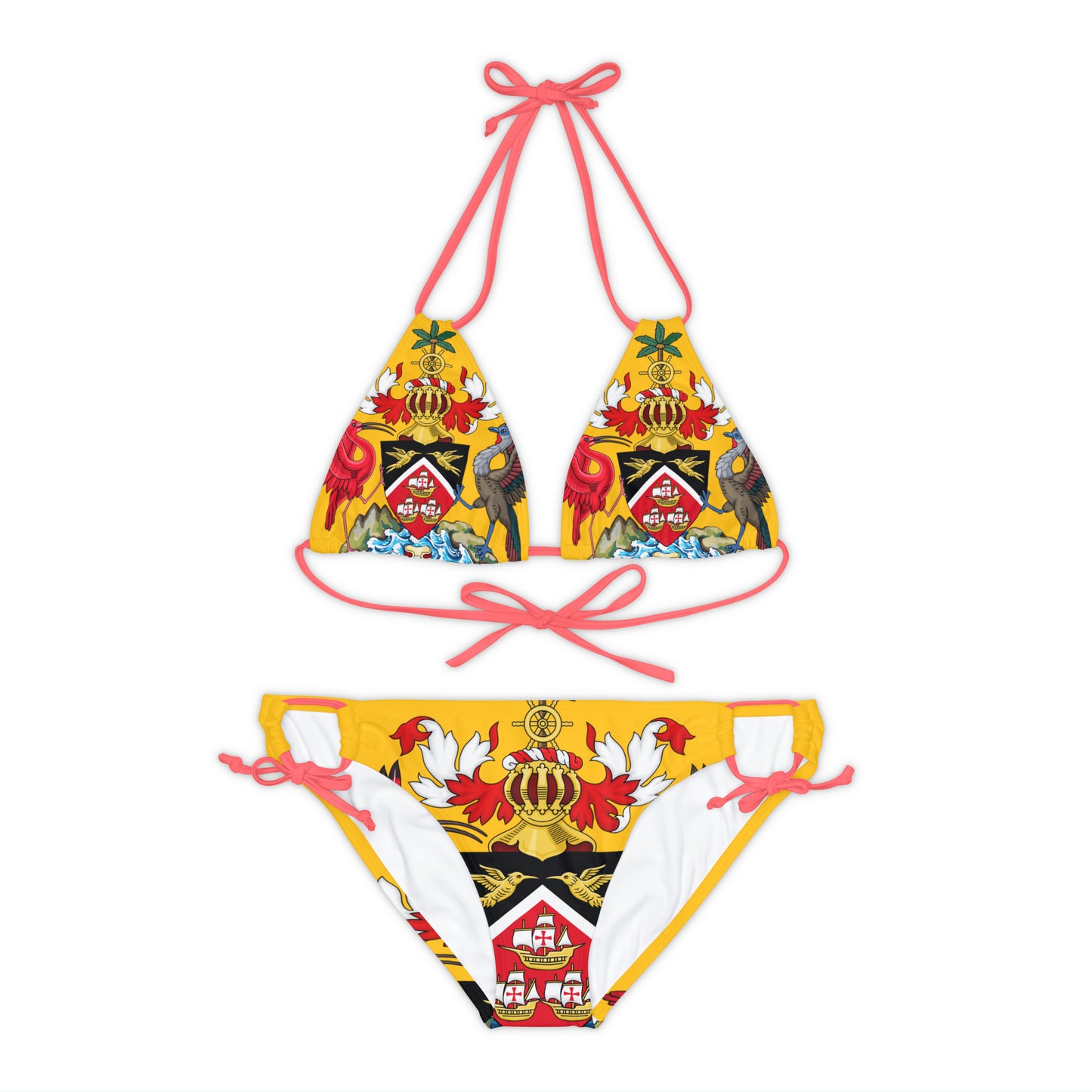 Trinidad And Tobago Strappy Bikini Set Yellow